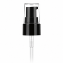 20-410 Black Smooth Cosmetic Treatment Pump (130MCL, 4" Dip tube)