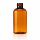 2 oz Amber 20-410 PET Boston Round Plastic Bottle