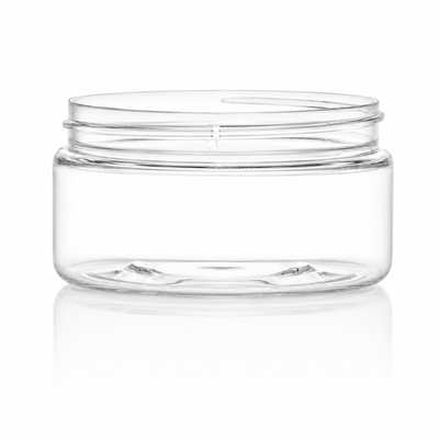 8 oz Clear 89-400 PET Plastic Jar