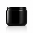 4 oz Black 70-400 PP Double-Wall Plastic Jar