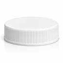 38-400 White Ribbed Matte Top Plastic Cap (Foam Liner)
