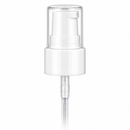 20-410 White Smooth Cosmetic Treatment Pump (4" Dip tube, 130mcl Output)