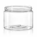 12 oz Clear 89-400 PET Straight-Sided Plastic Jar