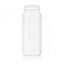 4 oz 43mm White Cylinder Round Foamer-Style HDPE Plastic Bottle