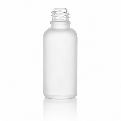 30 mL White Coated 18mm Dropper Fitment Glass Boston Round Bottle (Tamper Evident)
