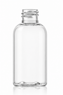2 oz Clear 20-410 Boston Round PET Plastic Bottle