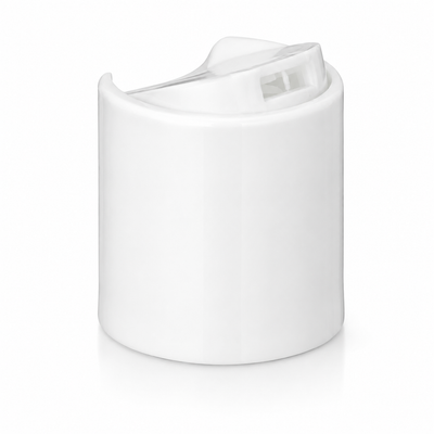 24-410 White Smooth PP Plastic Disc Top Cap (Pressure Sensitive Liner)