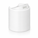 24-410 White Smooth PP Plastic Disc Top Cap (Pressure Sensitive Liner)