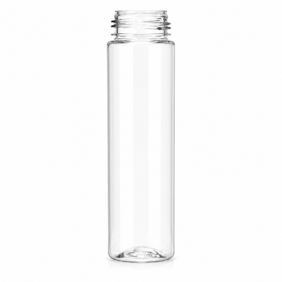 210 mL 43mm Clear PET Cylinder Round Foamer-Style Plastic Bottle