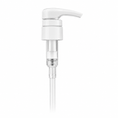 28-410 Smooth White Lotion Pump lock down Head 9.21875" Dip Tube (Output 4cc)