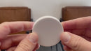 58-400 White Smooth Plastic Cap (Universal Heat Seal Liner)
