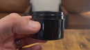 1 oz Black 53-400 PP Double-Wall Square Base Plastic Jar
