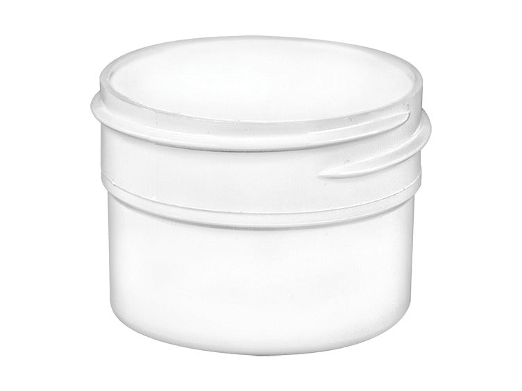 1/2 oz White 43-400 Single Wall Jar