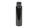 1 oz 20-410 Black Tall PET Cylinder Round Plastic Bottle