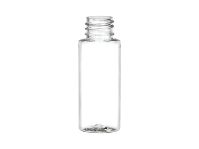 1 oz 20-410 Clear Cylinder Round Plastic Bottle