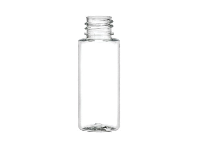 1 oz 20-410 Clear Cylinder Round Plastic Bottle