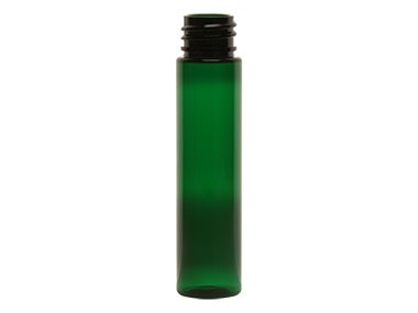 1 oz 20-410 Green PET Tall Cylinder Round Plastic Bottle