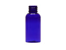 1 oz Blue 20-410 PET Boston Round Plastic Bottle