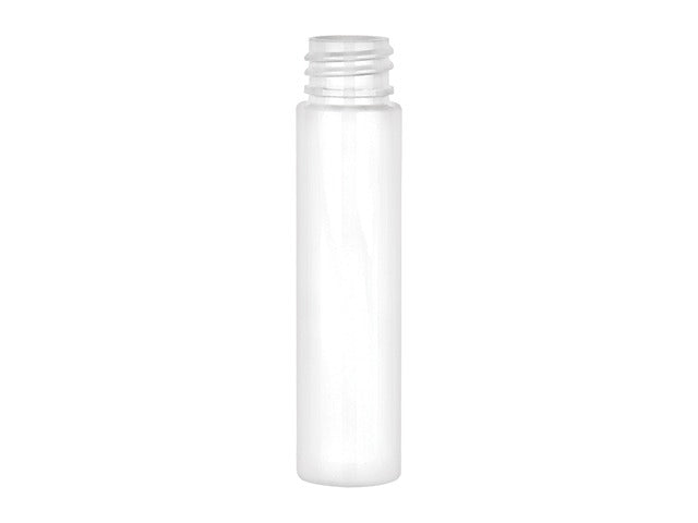 1 oz White Extra Tall Cylinder Round PET 20-410