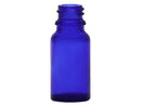 10 mL Cobalt Blue Boston Round Glass Euro Dropper Bottle 18mm Tamper Evident Neck