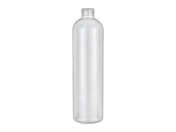 12 oz Natural-Colored 24-410 HDPE Cosmo Round Plastic Bottle
