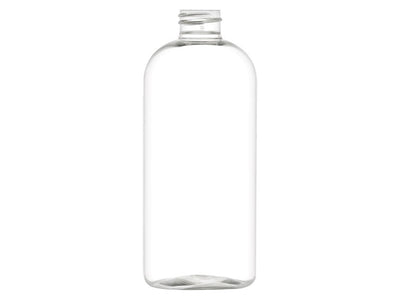 12 oz Clear 28-410 PET Oval Plastic Bottle