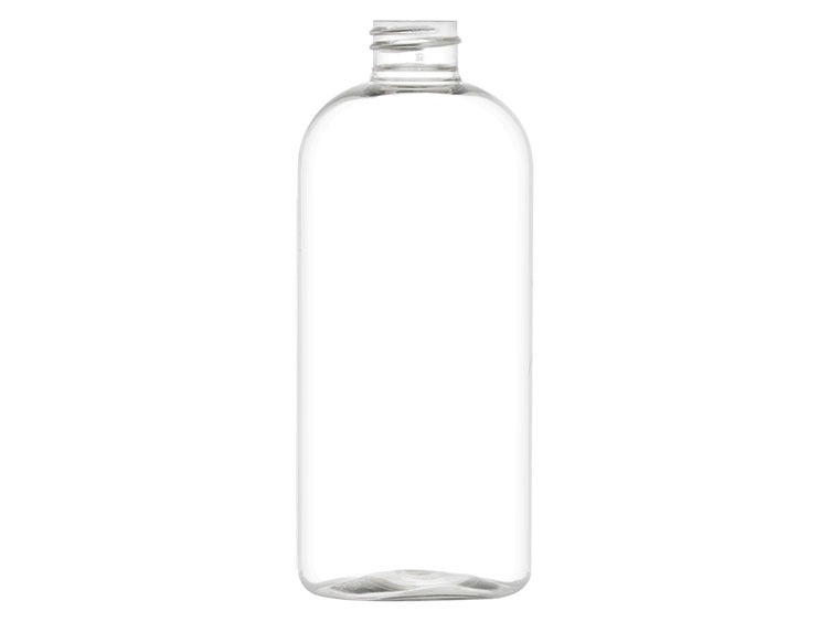 12 oz Clear 28-410 PET Oval Bottle