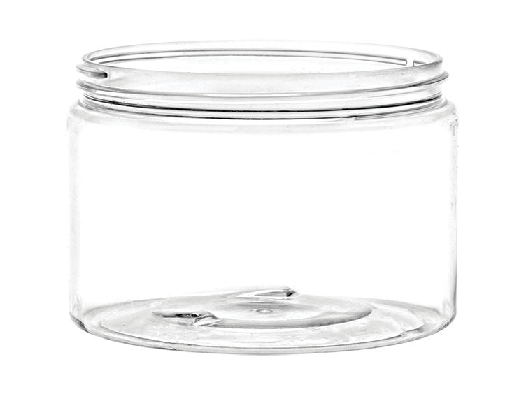 12 oz Clear 89-400 PET Straight-Sided Plastic Jar