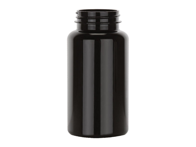 150 cc Amber 38-400 PET Plastic Packer Bottle