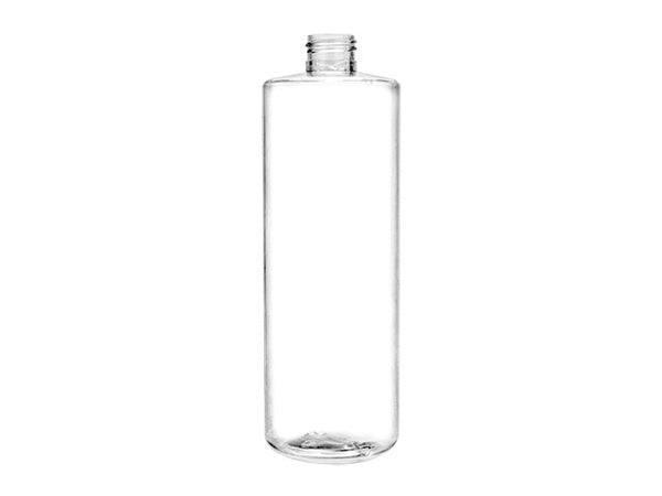 16 oz Clear 24-410 PET Cylinder Round Plastic Bottle