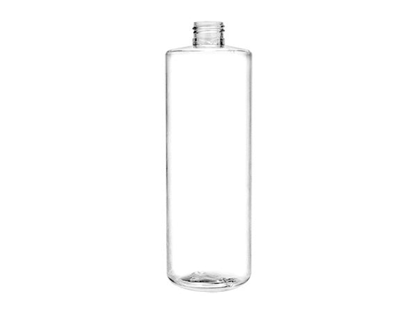 16 oz Clear 24-410 PET Cylinder Round Plastic Bottle