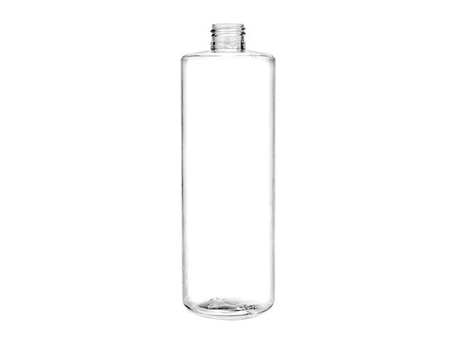 16 oz Clear 24-410 PET Cylinder Round Plastic Bottle