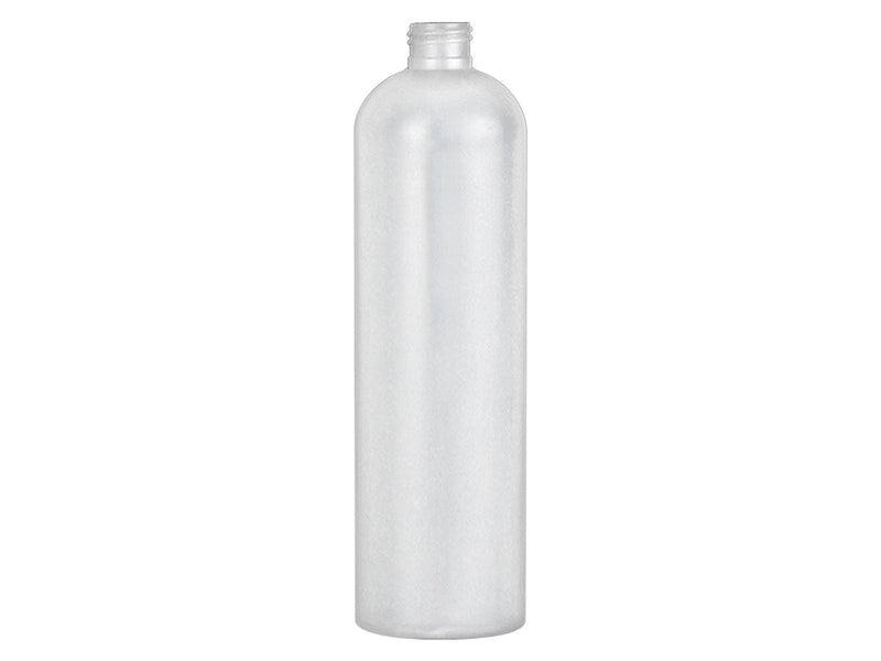 16 oz Natural-Colored 24-410 Cosmo Round HDPE Plastic Bottle