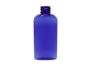 2 oz 20-410 Cobalt Blue PET Cosmo Oval Plastic Bottle