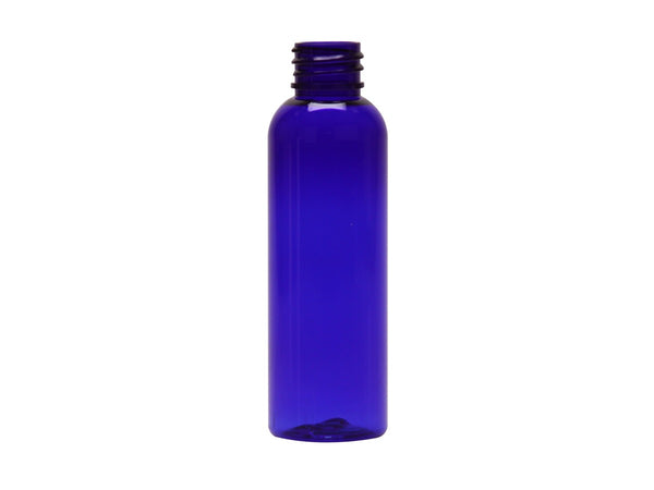 2 oz Cobalt Blue 20-410 PET Cosmo Round Plastic Bottle
