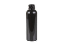 2 oz Black 20-410 PET Cosmo Round Plastic Bottle