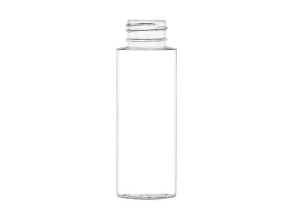 2 oz Clear 20-410 PET Cylinder Round Bottle