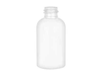 2 oz White 20-410 PET Boston Round Bottle