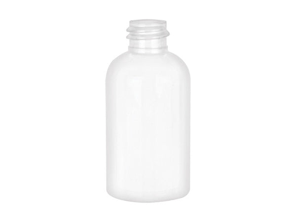 2 oz White 20-410 PET Boston Round Bottle
