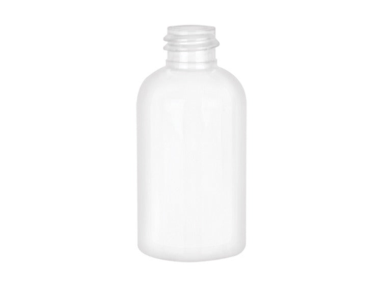 2 oz White 20-410 PET Boston Round Bottle