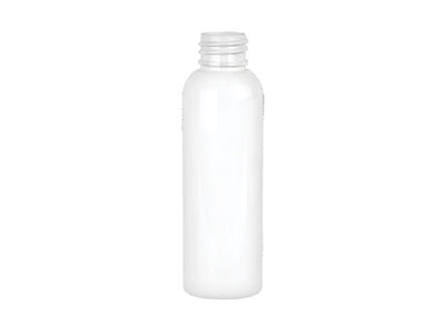 2 oz White 20-410 PET Cosmo Round Bottle