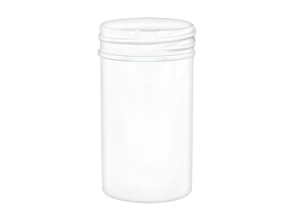 2 oz White 43-400 Single Wall PP Jar