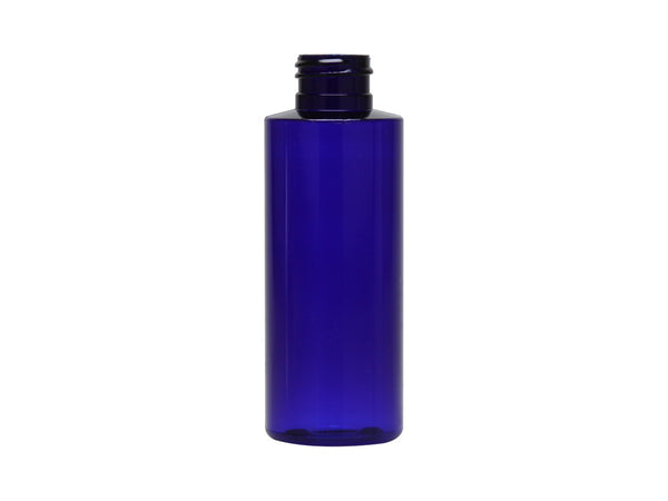 2 oz Cobalt Blue 20-410 PET Cylinder Round Plastic Bottle