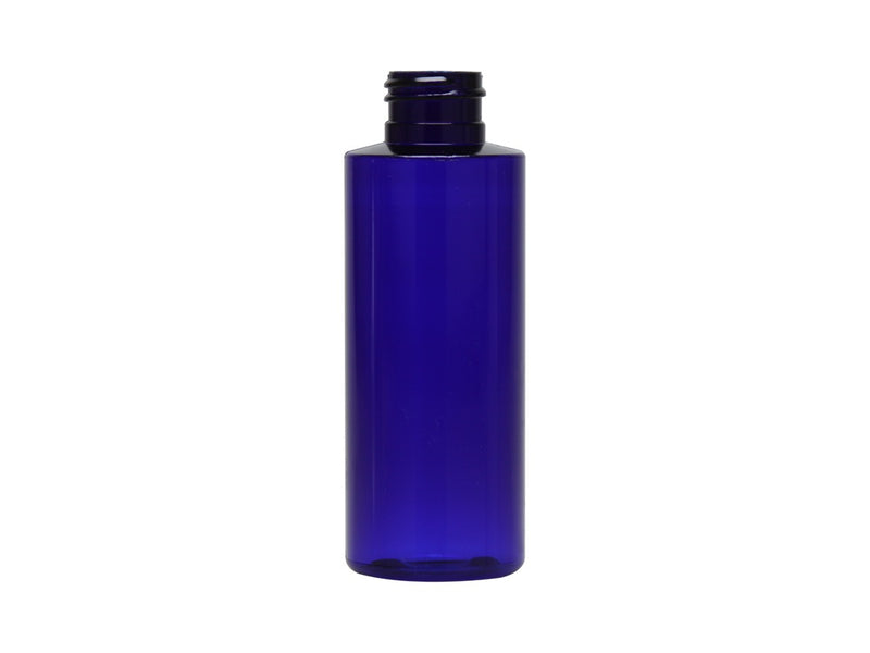 2 oz Cobalt Blue 20-410 PET Cylinder Round Plastic Bottle