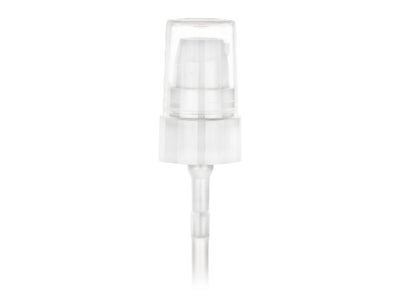 20-400 White Smooth Cosmetic Treatment Pump (180mcl Output, 3.44" dip tube)