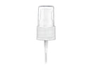20-400 White Ribbed Cosmetic Treatment Pump (130mcl Output, 3.5625" Dip Tube)