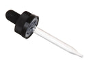 20-400 Black Ribbed Child-Resistant Dropper Assembly (Fits 1 oz)