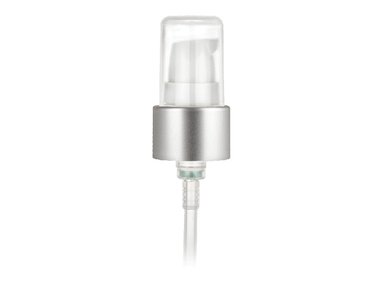 20-410 Cosmetic Treatment Pump Metal Shelled (230 mcl output, 4" Diptube)