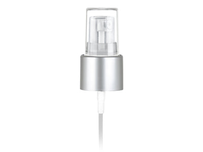 20-410 Brushed Aluminum/Natural-Colored Fine Mist Sprayer 5.25" Dip Tube (Output 0.16cc)