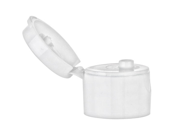 20-410 White Smooth Flip Top Plastic Dispensing Cap